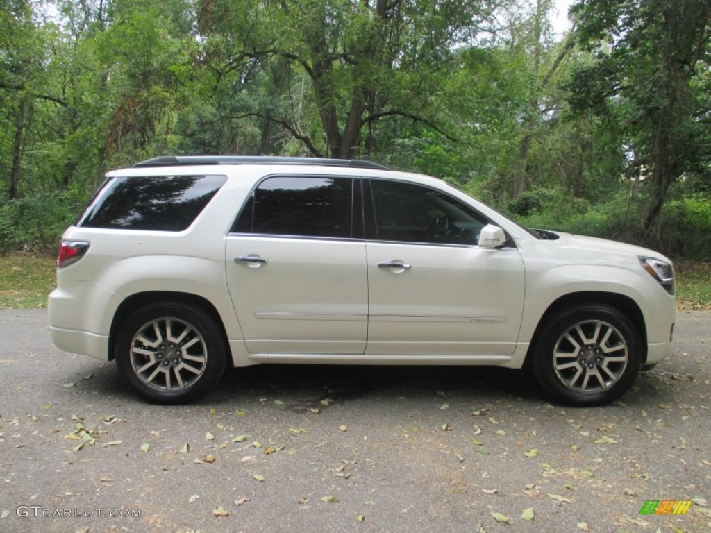 White Diamond Tricoat GMC Acadia