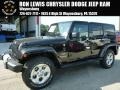 2015 Black Jeep Wrangler Unlimited Sahara 4x4  photo #1