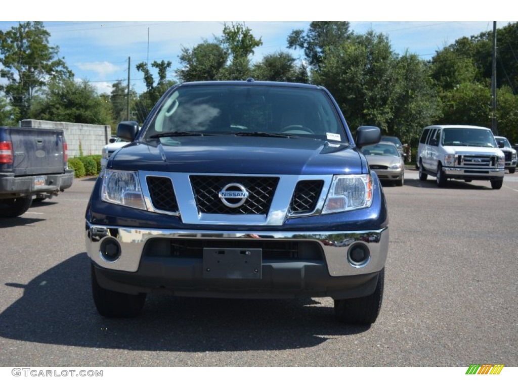 2011 Frontier SV Crew Cab - Navy Blue / Beige photo #8