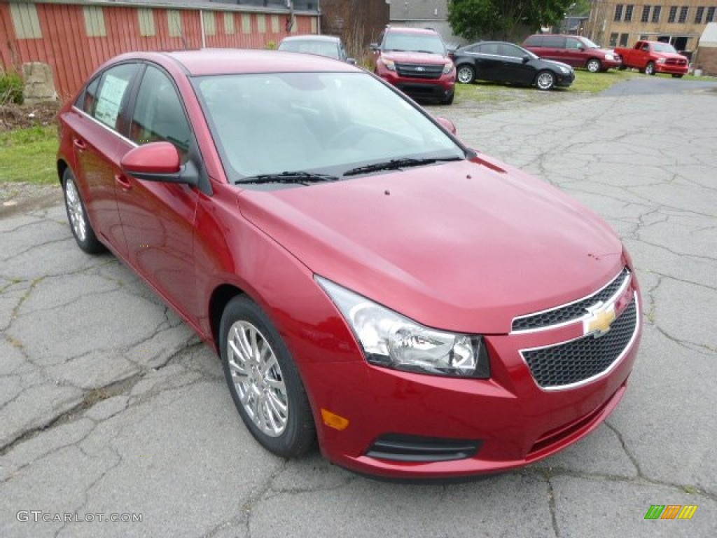 2014 Cruze Eco - Crystal Red Tintcoat / Medium Titanium photo #2