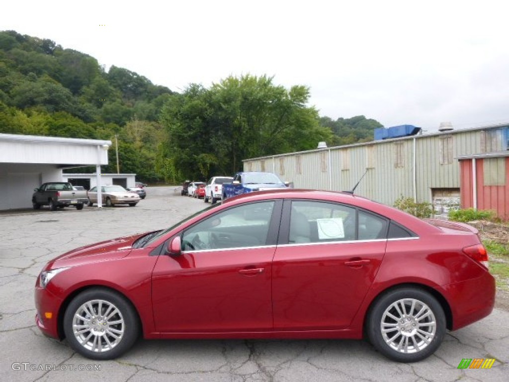 2014 Cruze Eco - Crystal Red Tintcoat / Medium Titanium photo #5