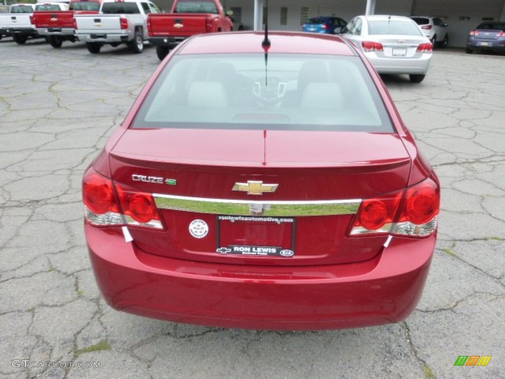 2014 Cruze Eco - Crystal Red Tintcoat / Medium Titanium photo #7