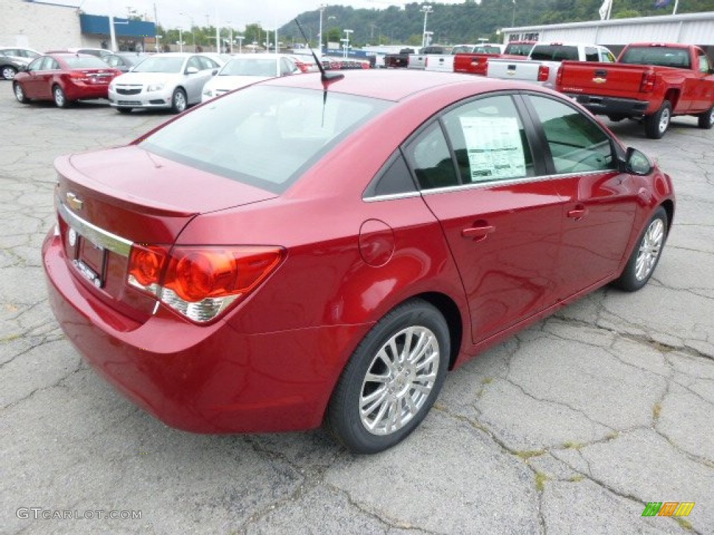 2014 Cruze Eco - Crystal Red Tintcoat / Medium Titanium photo #8