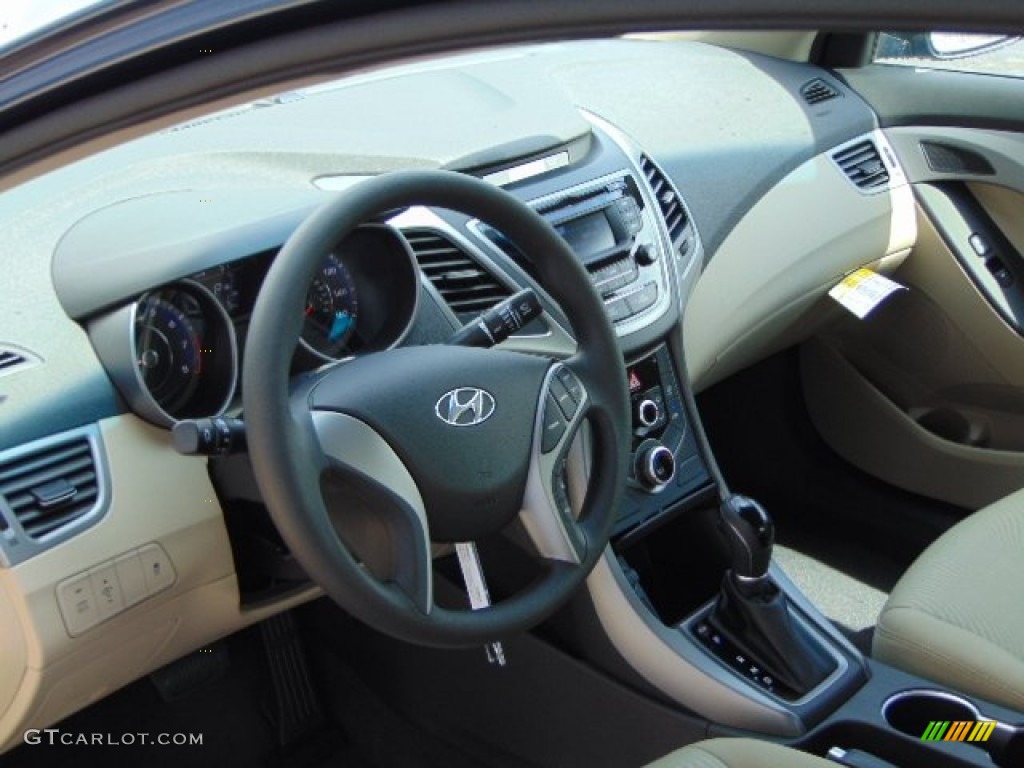 2015 Elantra SE Sedan - Windy Sea Blue / Beige photo #8