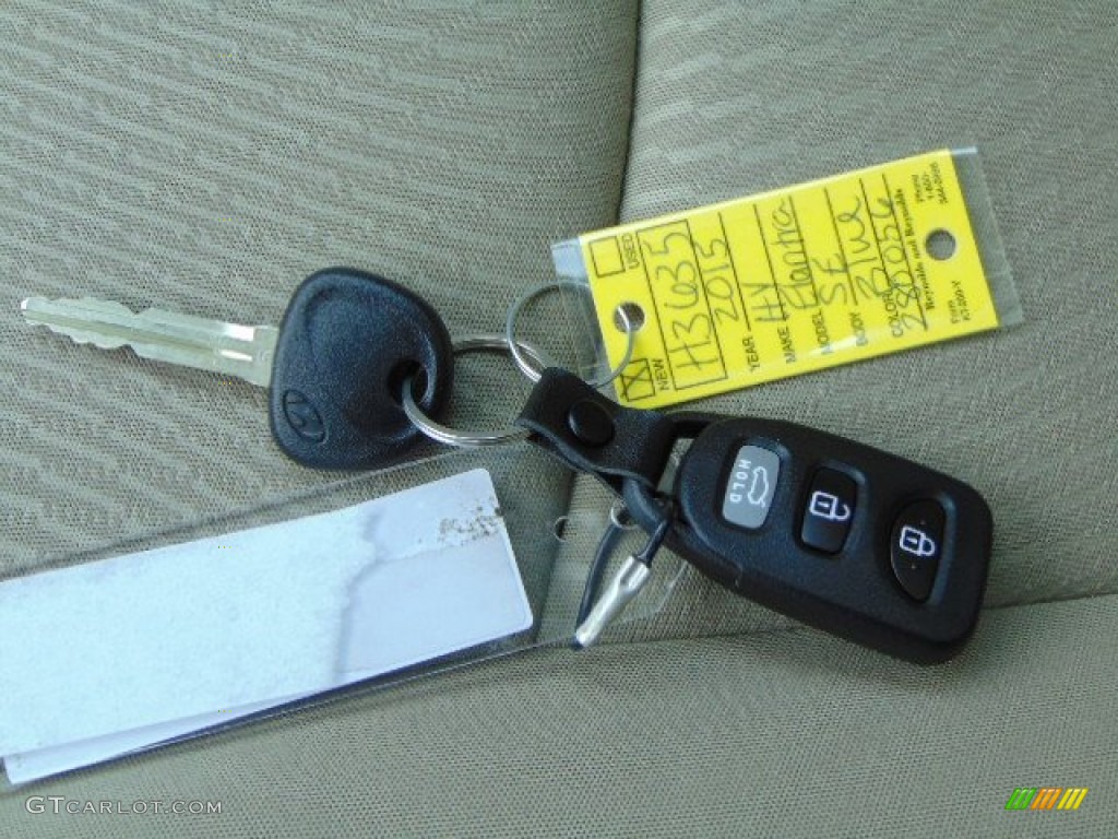 2015 Elantra SE Sedan - Windy Sea Blue / Beige photo #14