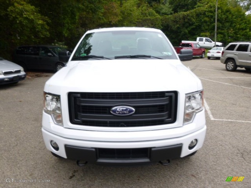 2014 F150 STX SuperCab 4x4 - Oxford White / Steel Grey photo #3