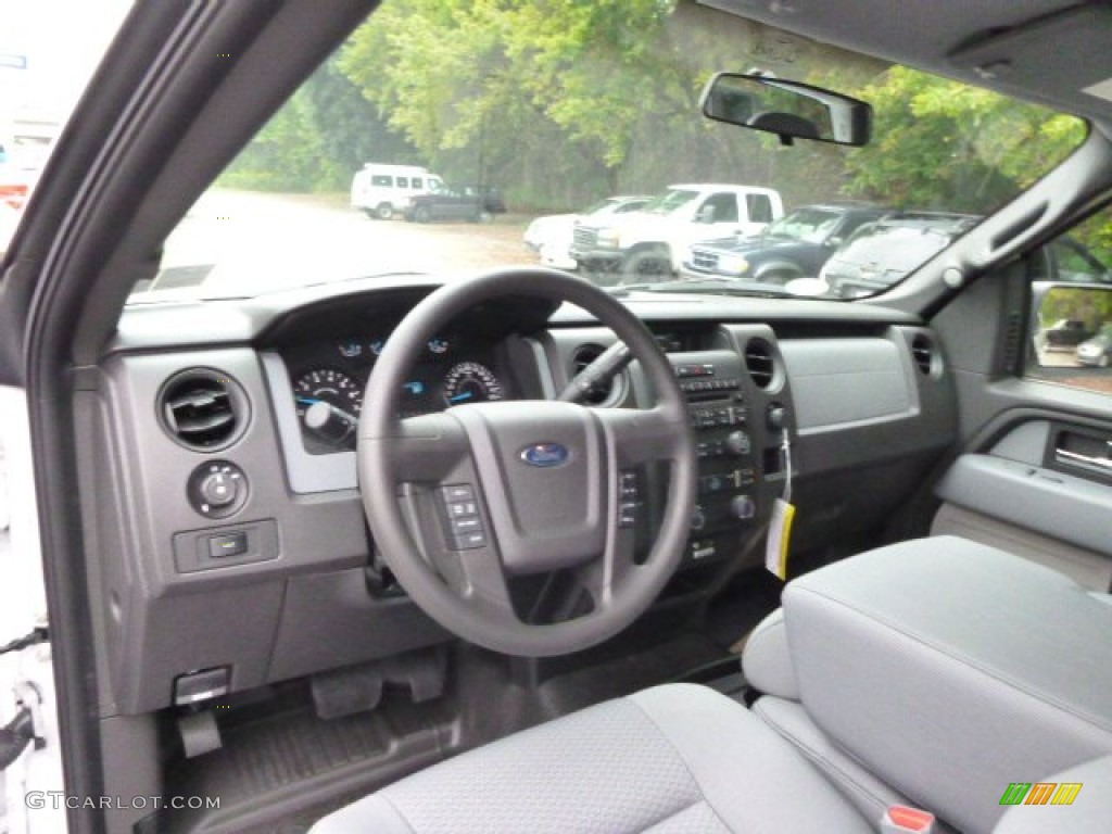 2014 F150 STX SuperCab 4x4 - Oxford White / Steel Grey photo #13