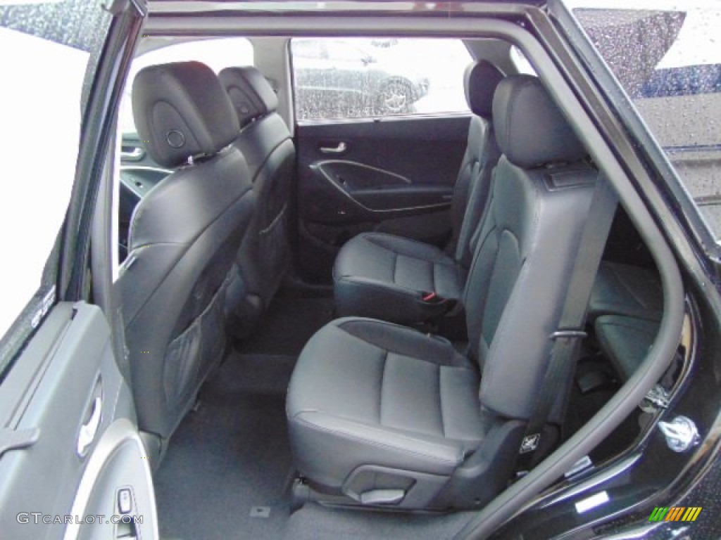 Black Interior 2014 Hyundai Santa Fe Limited Ultimate AWD Photo #97204222