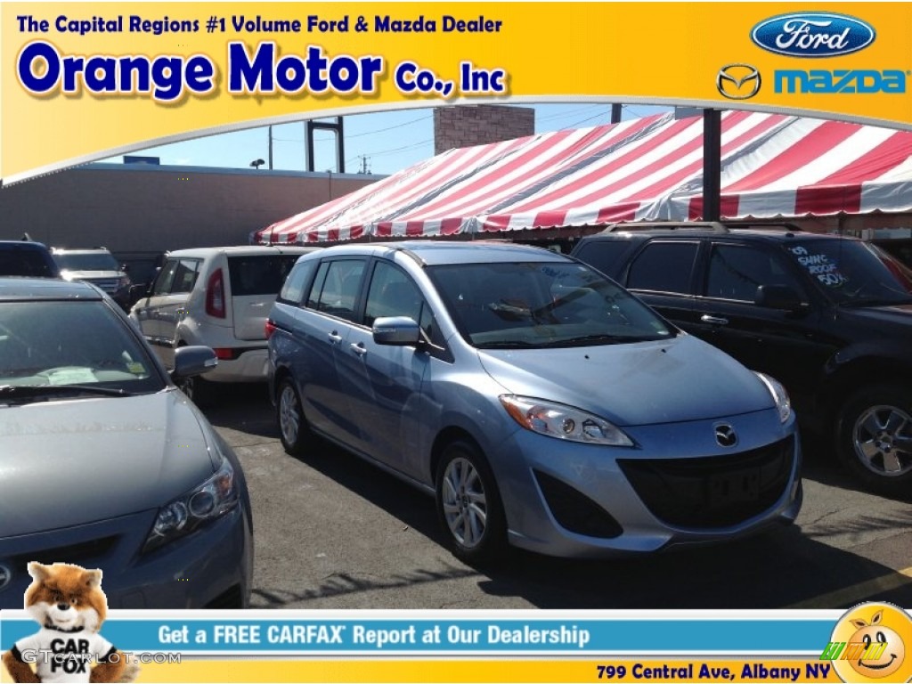 2013 MAZDA5 Sport - Clear Water Blue Mica / Black photo #1