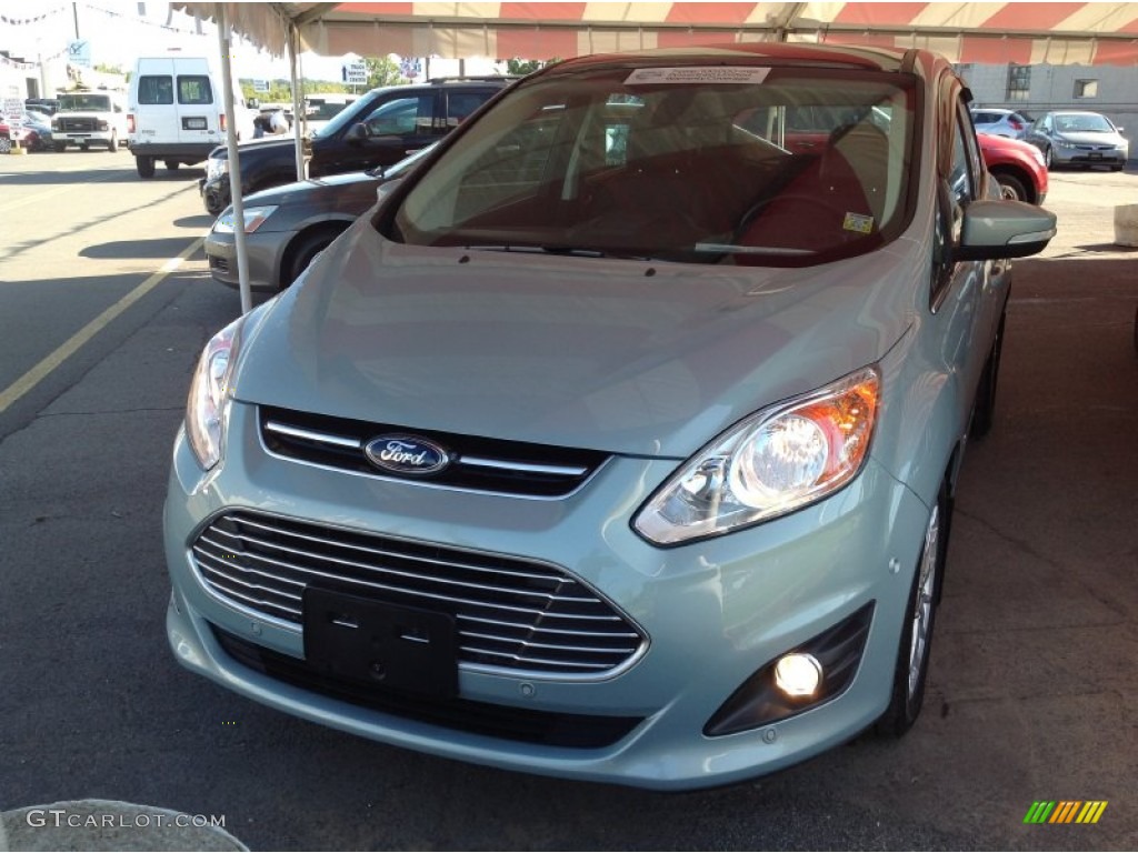 2013 C-Max Hybrid SEL - Ice Storm / Charcoal Black photo #2