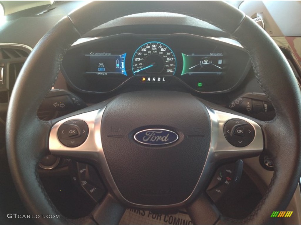 2013 C-Max Hybrid SEL - Ice Storm / Charcoal Black photo #9