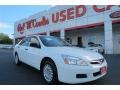 Taffeta White 2007 Honda Accord Value Package Sedan