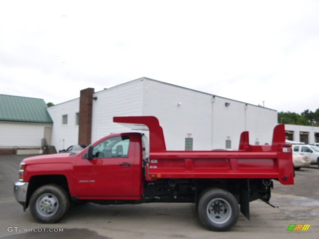 2015 Silverado 3500HD WT Regular Cab 4x4 Dump Truck - Victory Red / Jet Black/Dark Ash photo #1