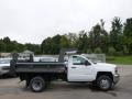 2015 Summit White Chevrolet Silverado 3500HD WT Regular Cab 4x4 Dump Truck  photo #5