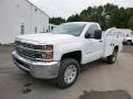 2015 Summit White Chevrolet Silverado 3500HD WT Regular Cab 4x4 Utility  photo #2