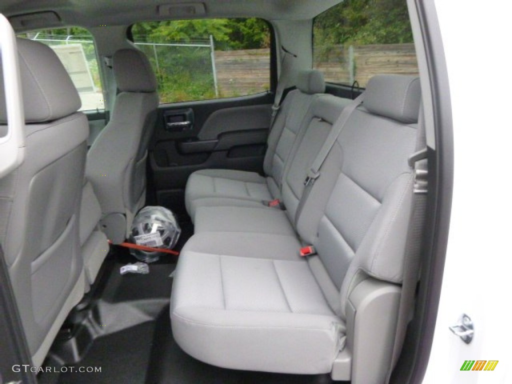 Jet Black/Dark Ash Interior 2015 Chevrolet Silverado 3500HD WT Crew Cab 4x4 Photo #97211531
