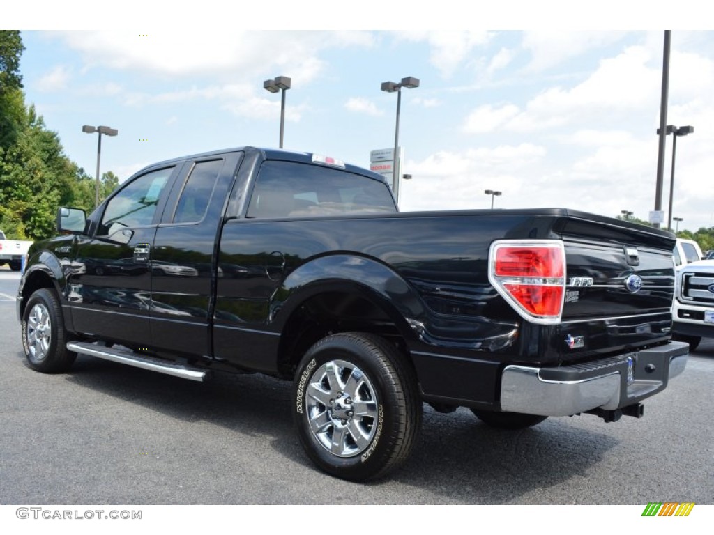 2014 F150 XLT SuperCab - Tuxedo Black / Steel Grey photo #20