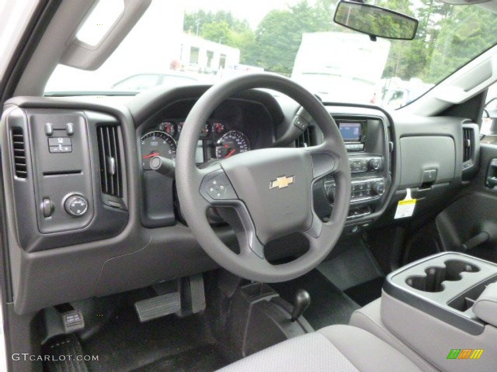 Jet Black/Dark Ash Interior 2015 Chevrolet Silverado 3500HD WT Regular Cab 4x4 Photo #97212865