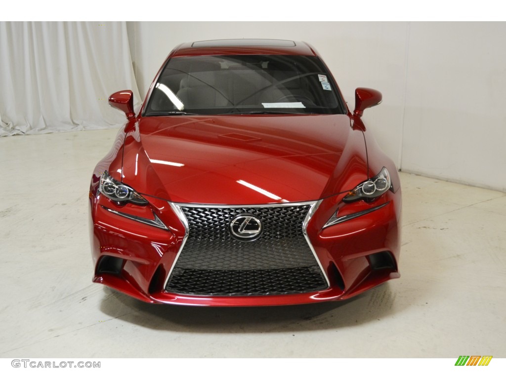 2014 IS 350 - Matador Red Mica / Light Gray photo #4