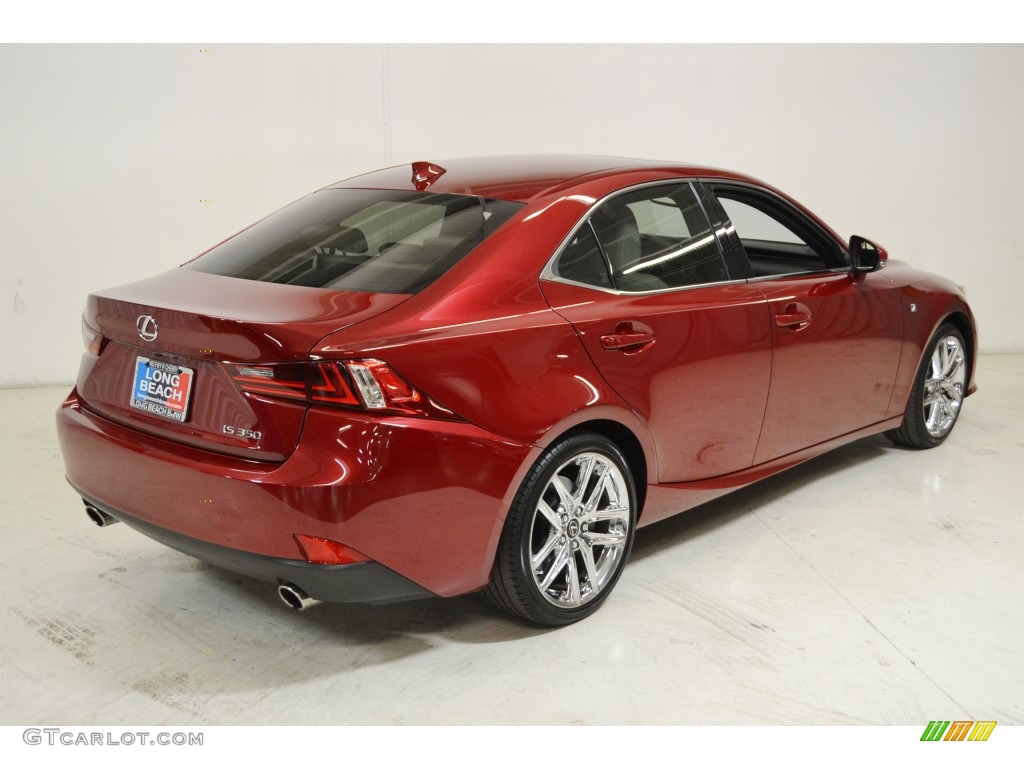2014 IS 350 - Matador Red Mica / Light Gray photo #5