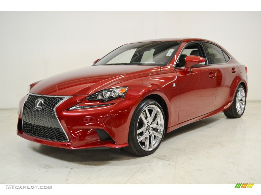 2014 IS 350 - Matador Red Mica / Light Gray photo #10