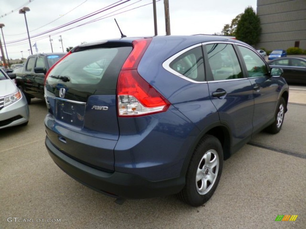 2014 CR-V LX AWD - Twilight Blue Metallic / Gray photo #6