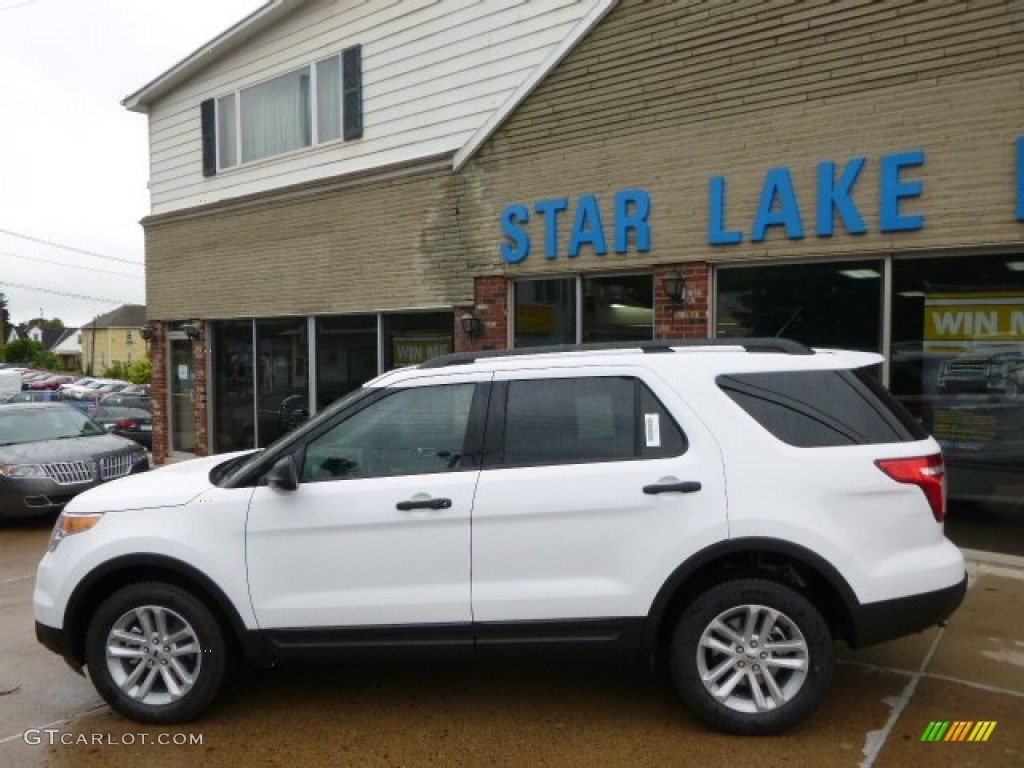 2015 Explorer 4WD - Oxford White / Medium Light Stone photo #8