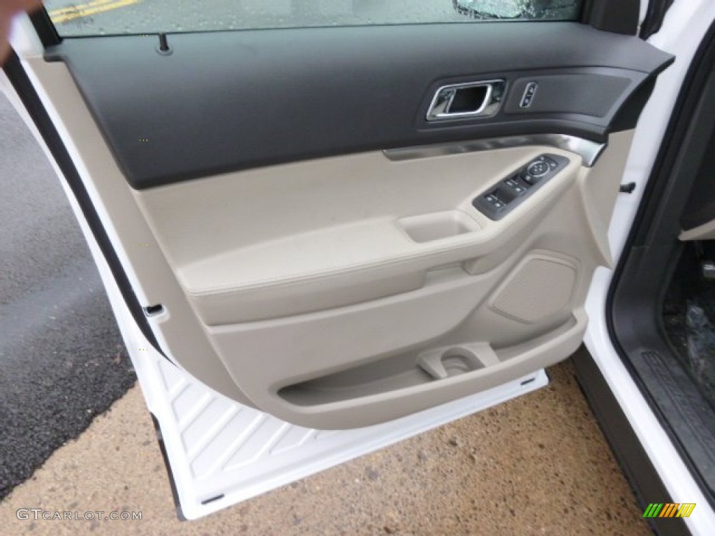 2015 Explorer 4WD - Oxford White / Medium Light Stone photo #11