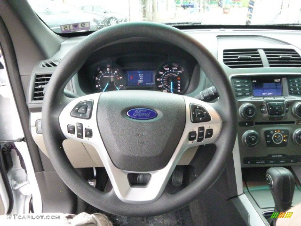2015 Explorer 4WD - Oxford White / Medium Light Stone photo #18