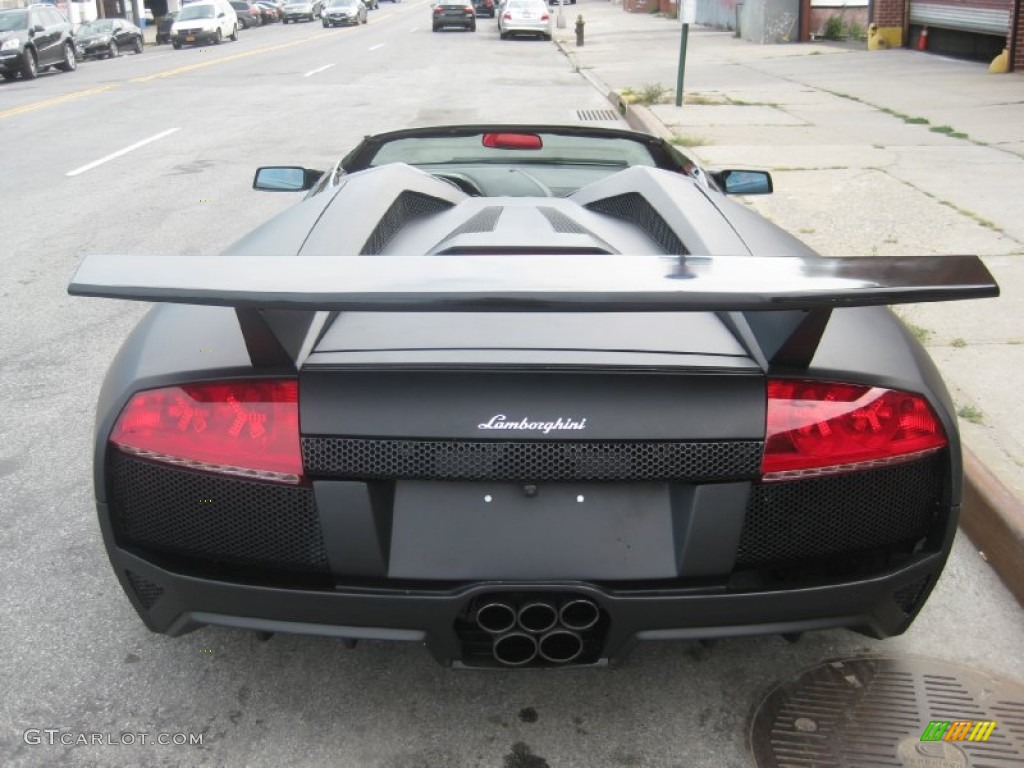 Matte Black 2008 Lamborghini Murcielago LP640 Roadster Exterior Photo #97216567