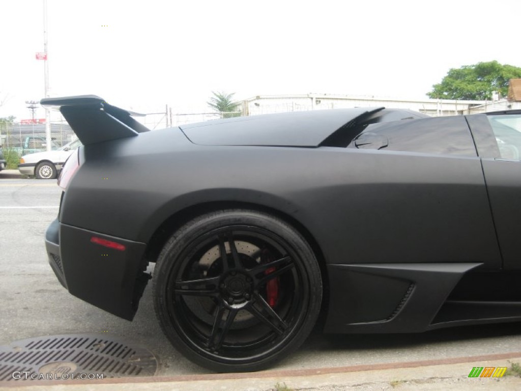 2008 Murcielago LP640 Roadster - Matte Black / Red photo #19