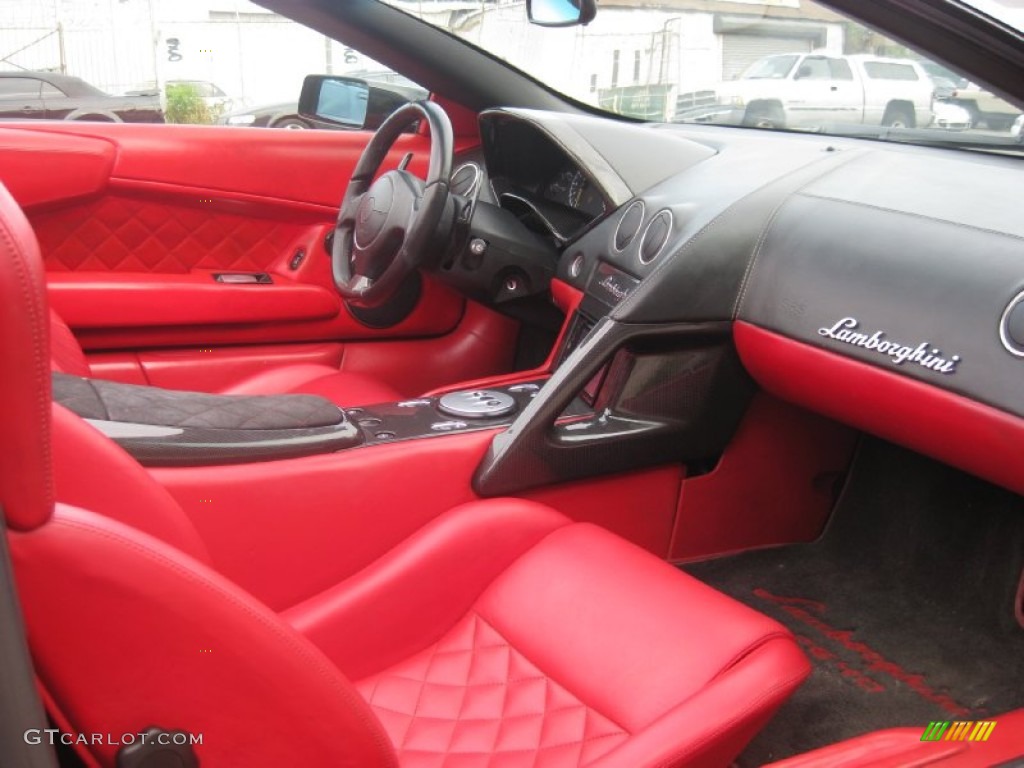 Red Interior 2008 Lamborghini Murcielago LP640 Roadster Photo #97216768