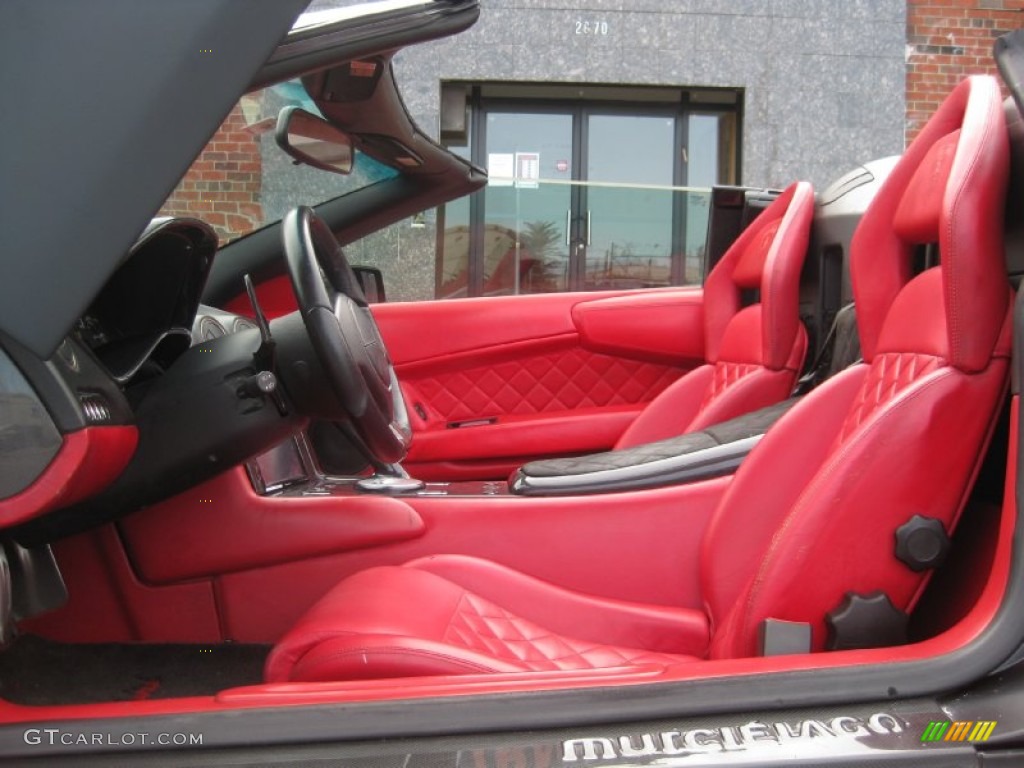 Red Interior 2008 Lamborghini Murcielago LP640 Roadster Photo #97216813