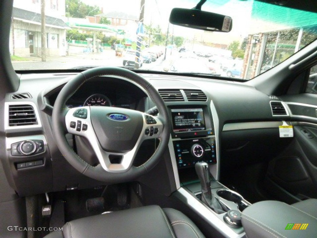 2015 Ford Explorer Sport 4WD Sport Charcoal Black Dashboard Photo #97216831