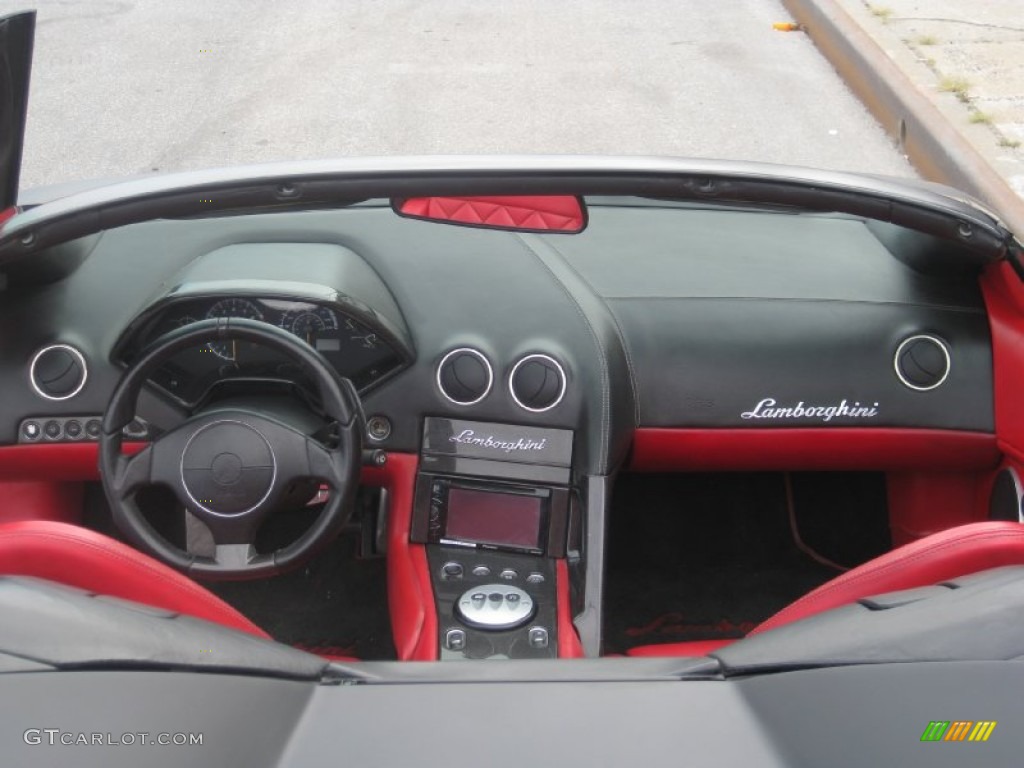 2008 Lamborghini Murcielago LP640 Roadster Red Dashboard Photo #97216879