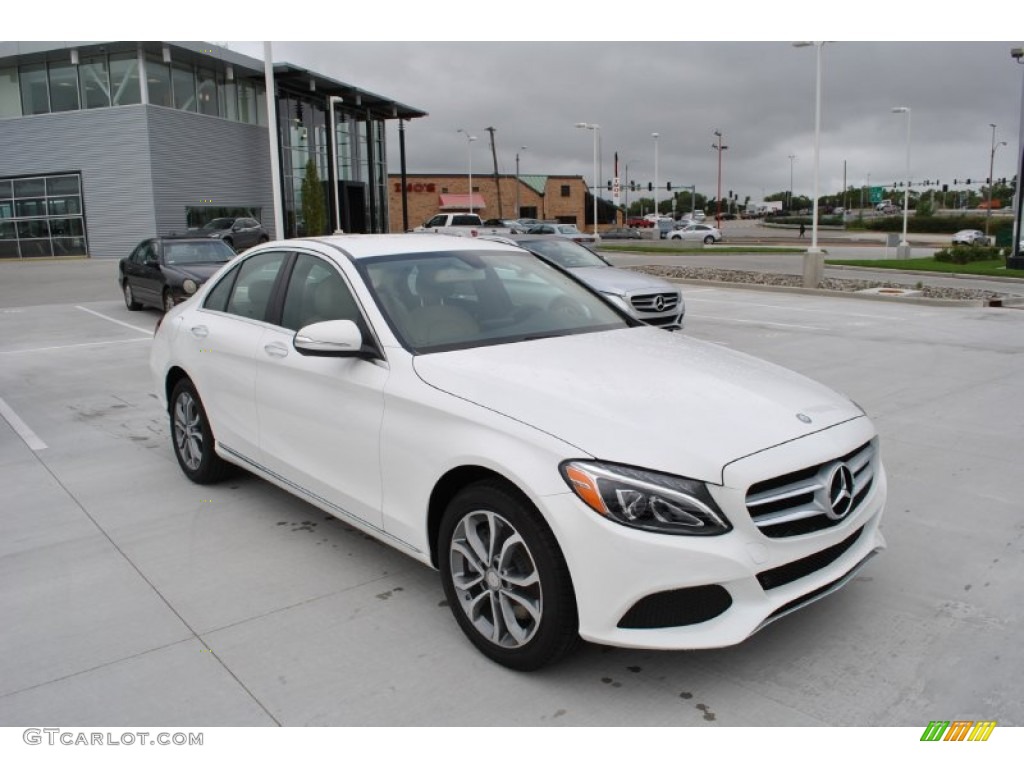 Polar White 2015 Mercedes-Benz C 300 4Matic Exterior Photo #97218664