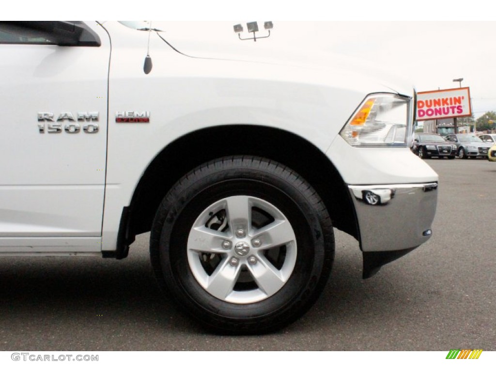 2014 1500 SLT Quad Cab 4x4 - Bright White / Black/Diesel Gray photo #31