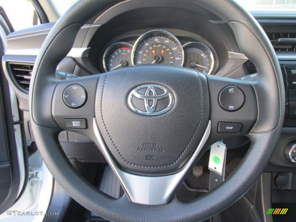 2015 Toyota Corolla L Steel Gray Steering Wheel Photo #97227448