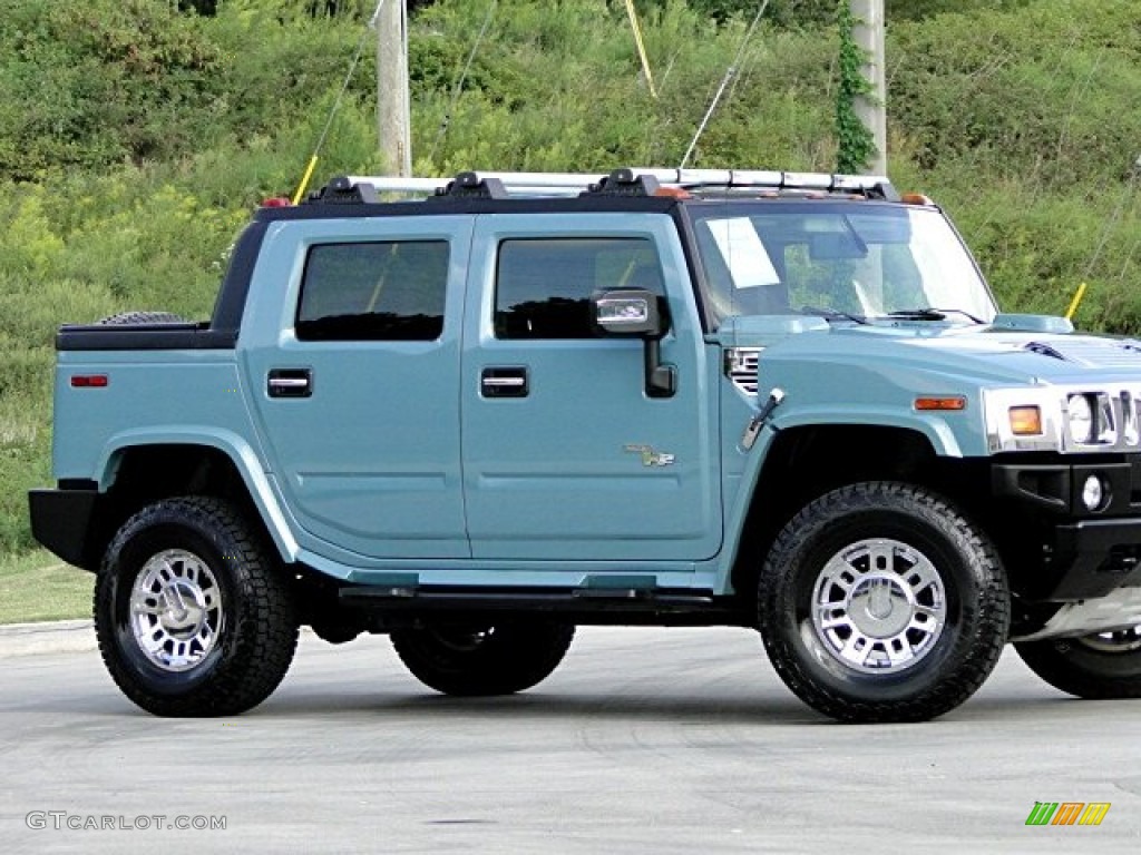 2007 H2 SUT - Glacier Blue Metallic / Ebony Black photo #36