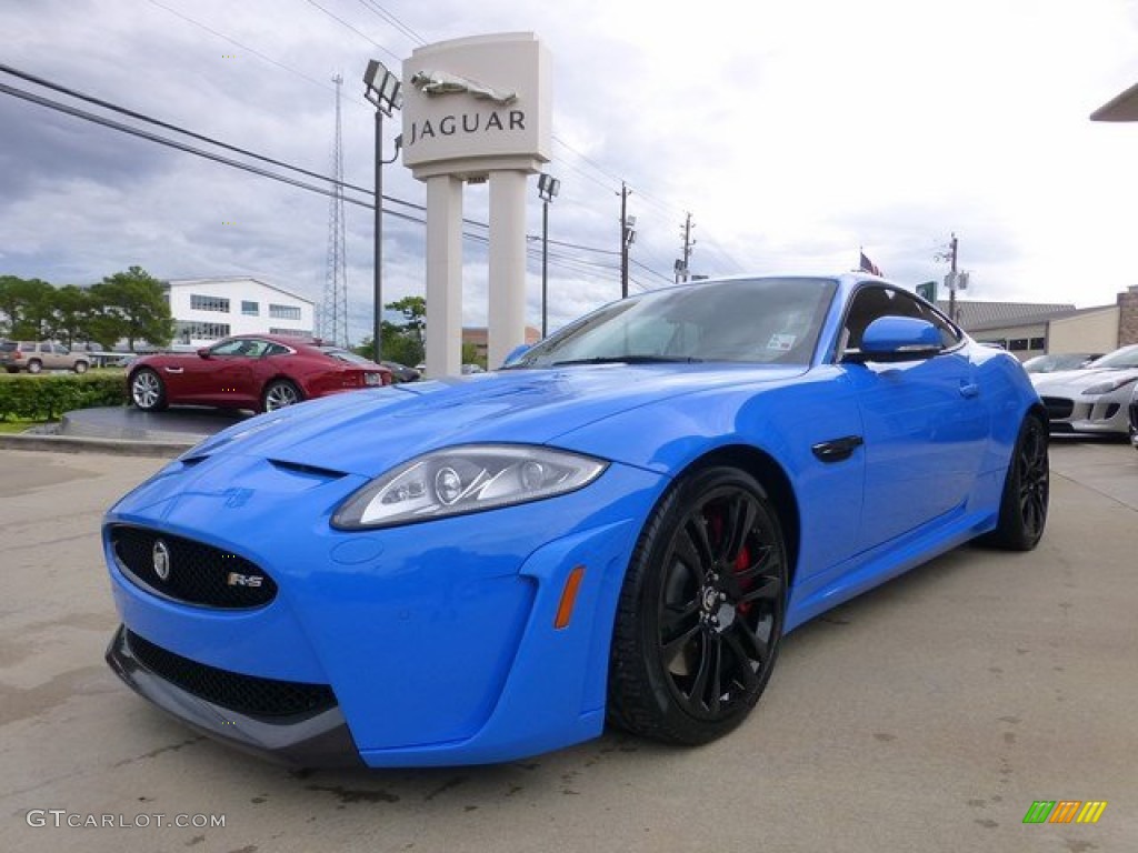 2013 XK XKR-S Coupe - French Racing Blue / XKR-S Warm Charcoal/Reims Blue Contrast photo #5