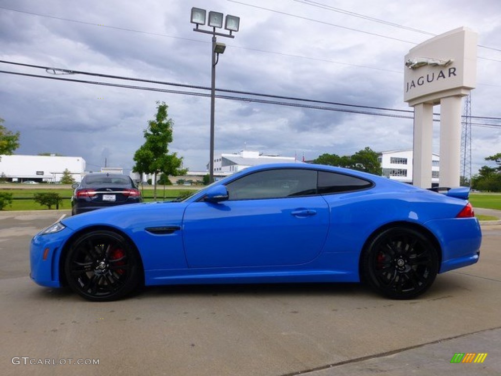 2013 XK XKR-S Coupe - French Racing Blue / XKR-S Warm Charcoal/Reims Blue Contrast photo #6