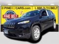 2015 Brilliant Black Crystal Pearl Jeep Cherokee Latitude 4x4  photo #1