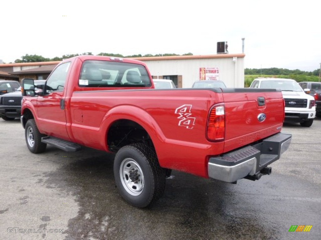 2015 F250 Super Duty XL Regular Cab 4x4 - Vermillion Red / Steel photo #6