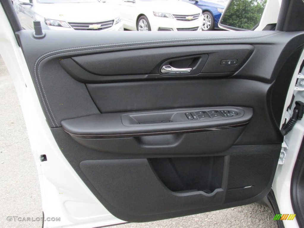 2015 Traverse LTZ AWD - White Diamond Tricoat / Ebony photo #10