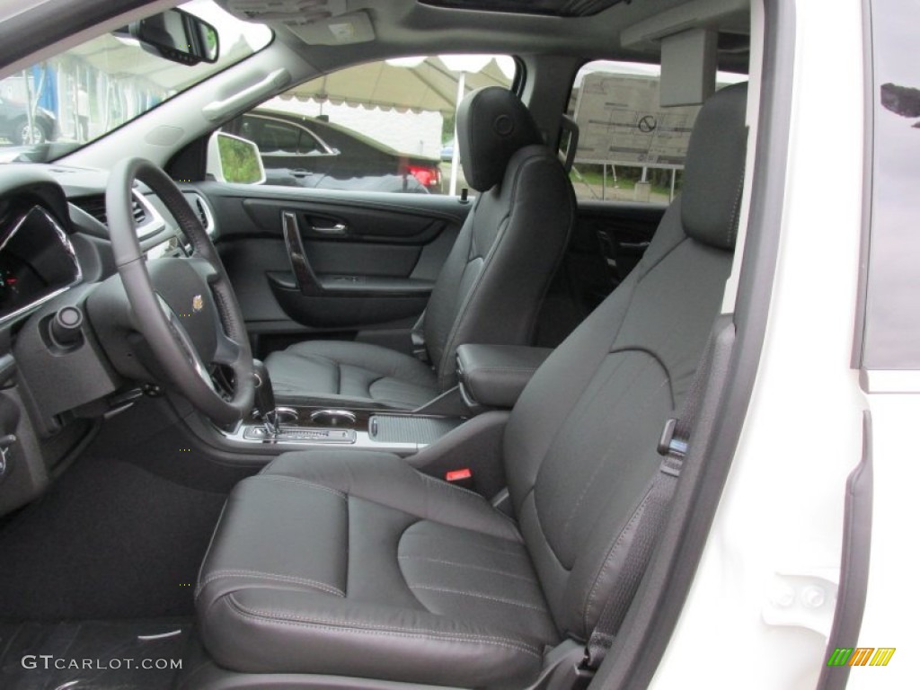 2015 Traverse LTZ AWD - White Diamond Tricoat / Ebony photo #12
