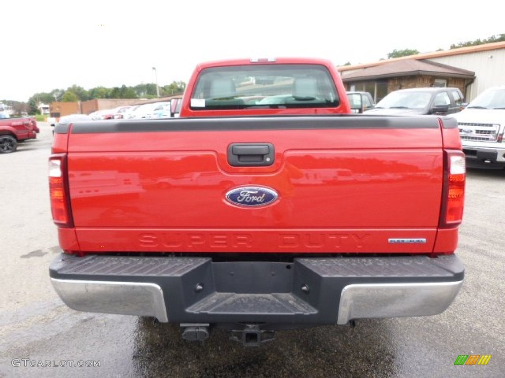 2015 F250 Super Duty XL Regular Cab 4x4 - Vermillion Red / Steel photo #7