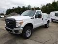 Oxford White - F350 Super Duty XL Regular Cab 4x4 Utility Photo No. 4