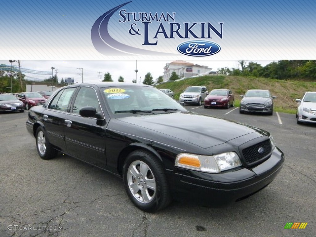 2011 Crown Victoria LX - Black / Medium Light Stone photo #1