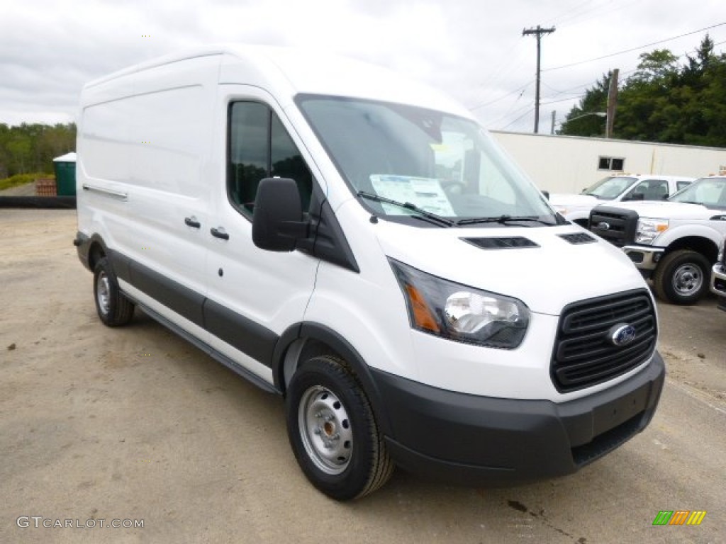 Oxford White 2015 Ford Transit Van 250 MR Long Exterior Photo #97235647