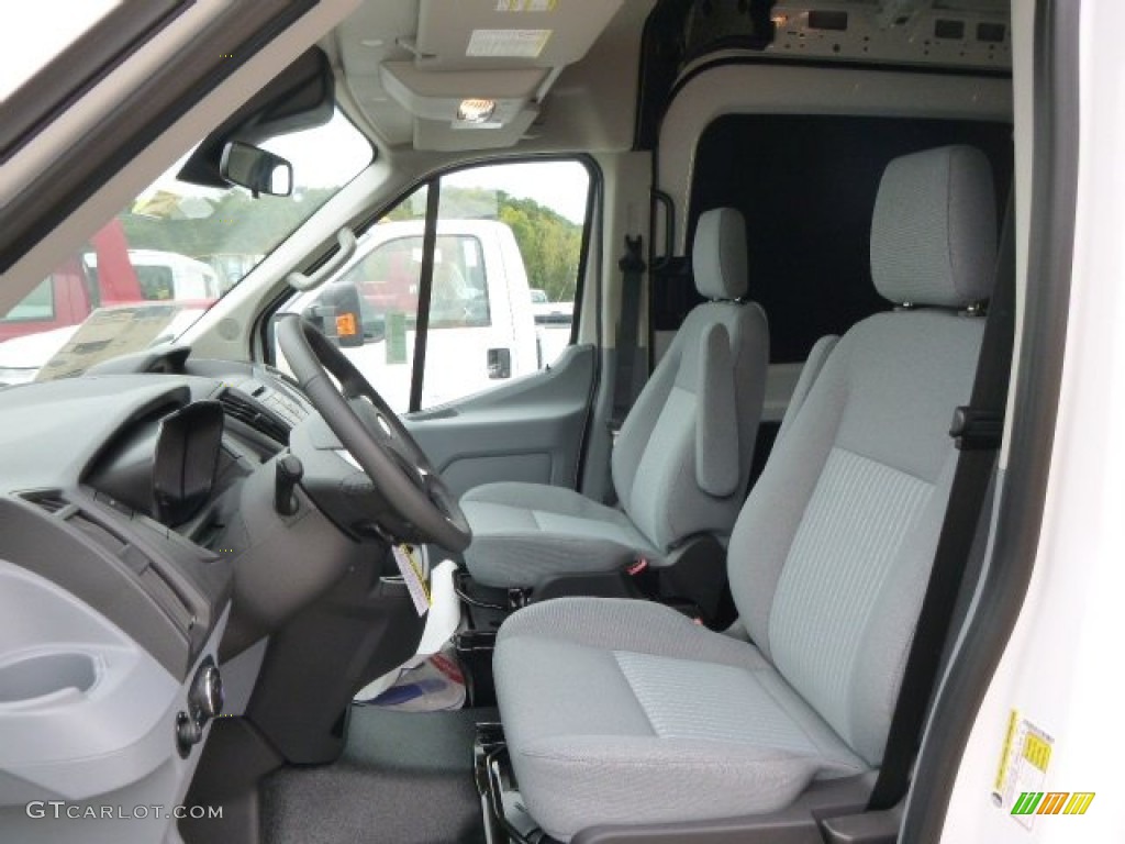 Pewter Interior 2015 Ford Transit Van 250 MR Long Photo #97235893